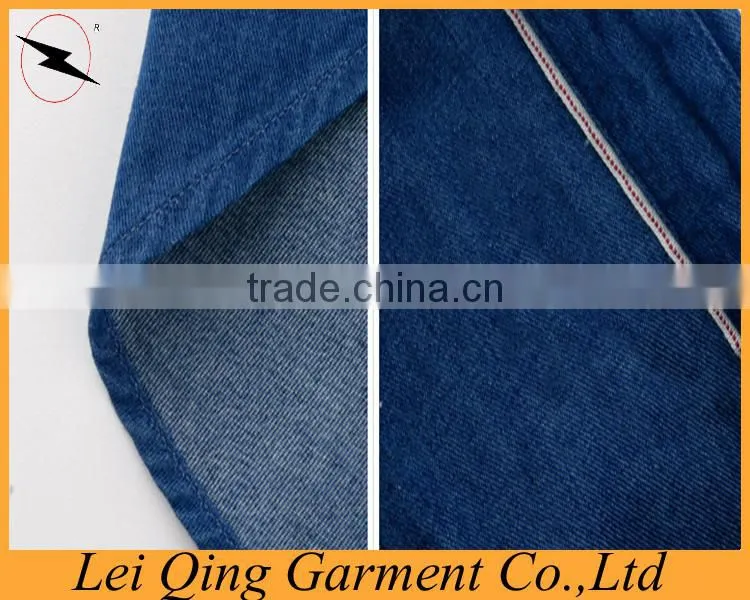 Long sleeve men cotton jean shirt denim shirt