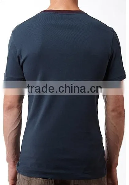 Mens cotton short sleeve slim t-shirt H201420