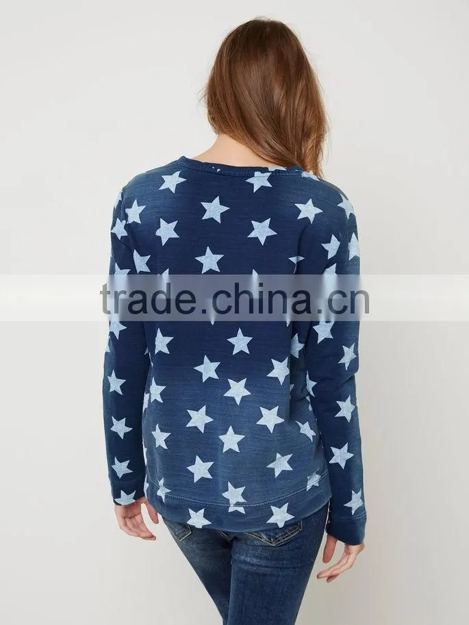Custom Women all over Printed Long sleeve sport Camo Thin Sweatshirts