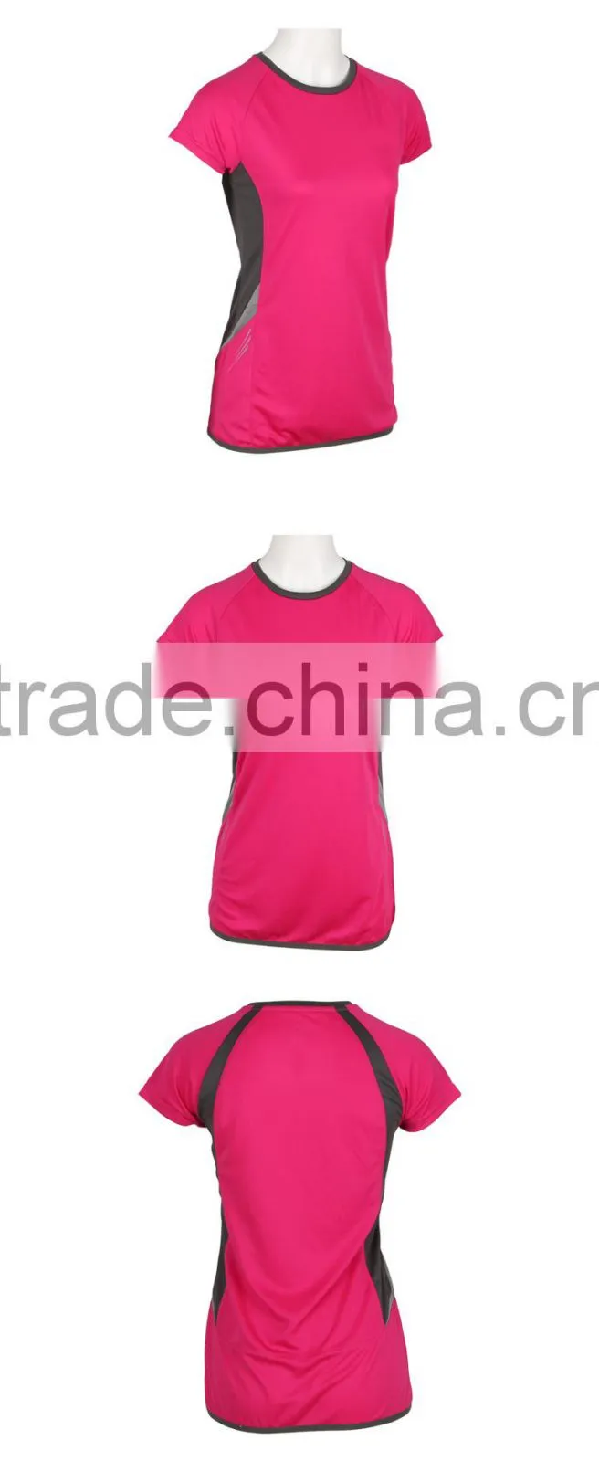 Comfort and Breathable Cotton Summer Woman T-shirt for Sports Fitness