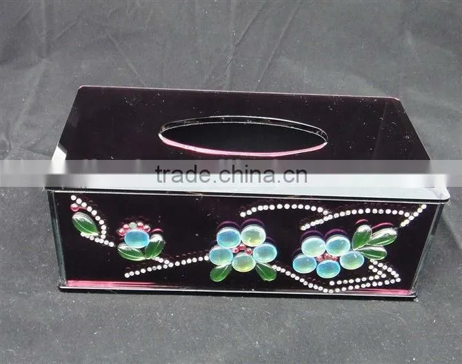 tissue box and cup holder