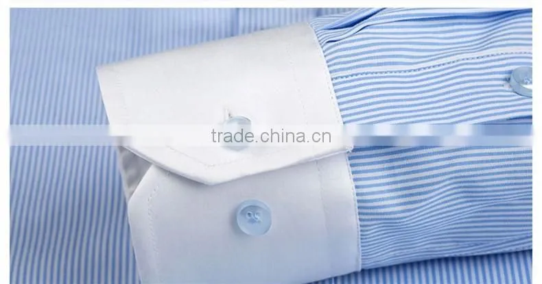band collar long sleeve french cuff 100% cotton mans shirts