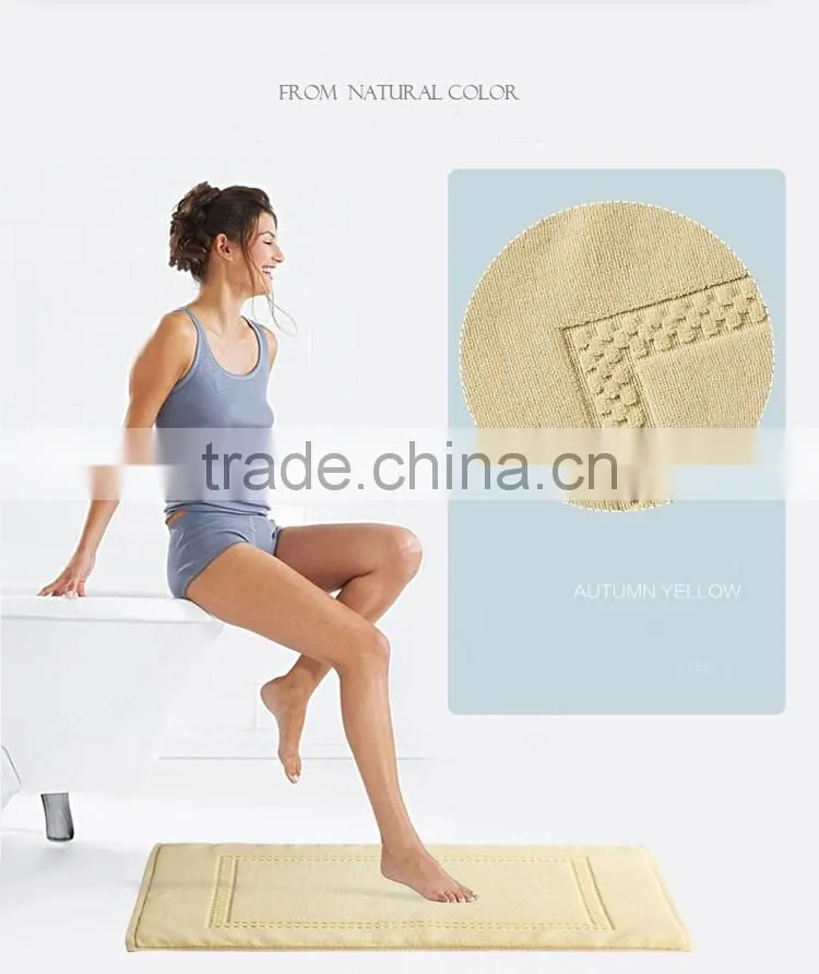 China supplier custom jacquard hotel bath mat sets