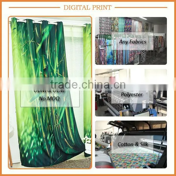No MOQ Custom Digital Printed Window Curtain