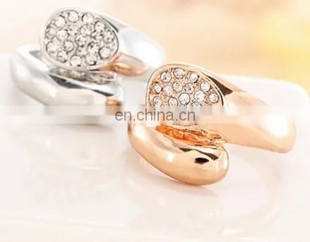 2017 New Arrival Luxury Wedding Rings Jewelry Geometry Shape CZ Ring Feminino Bijoux