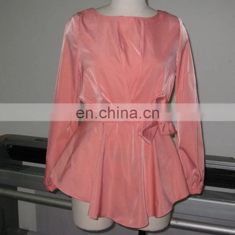 Muslim woman satin blouse