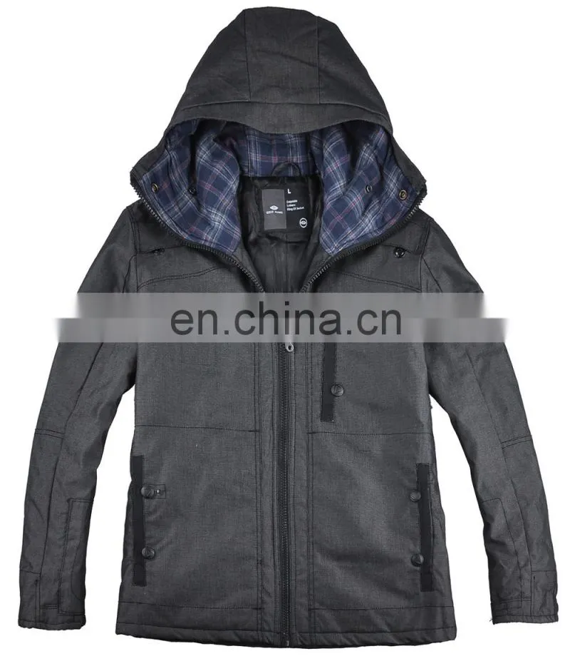stylish mens spring thin paded hooded waterproof long jean jacket