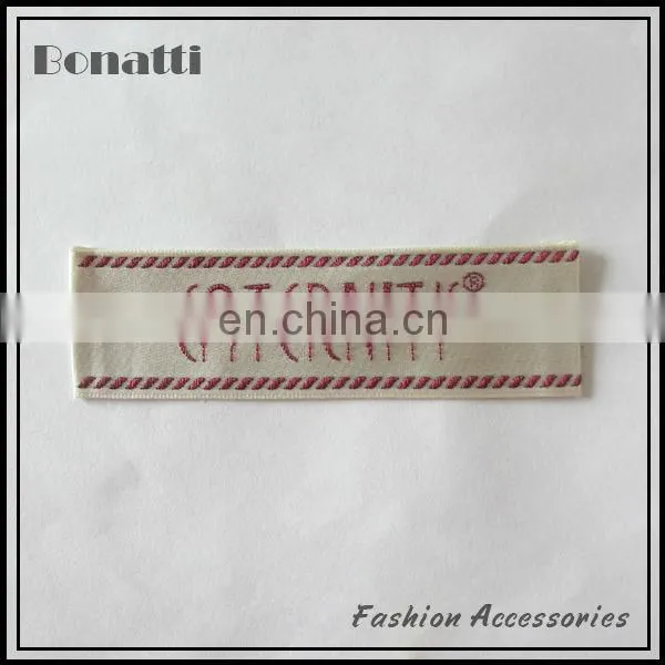 custom woven label for garments