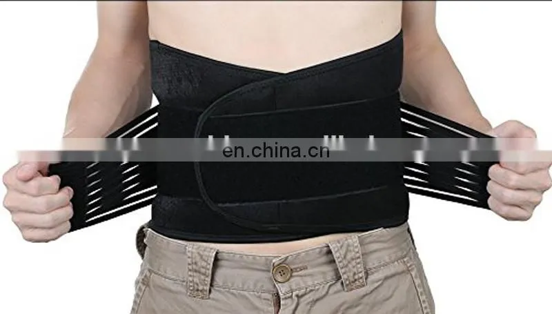 Deluxe Neoprene Double Pull Lumbar Lower Back Support Brace Exercise Belt