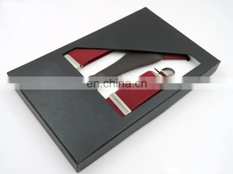 High quality elastic suspender with metal clips