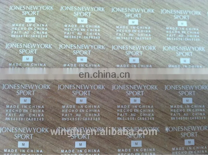 Wash label,water mark