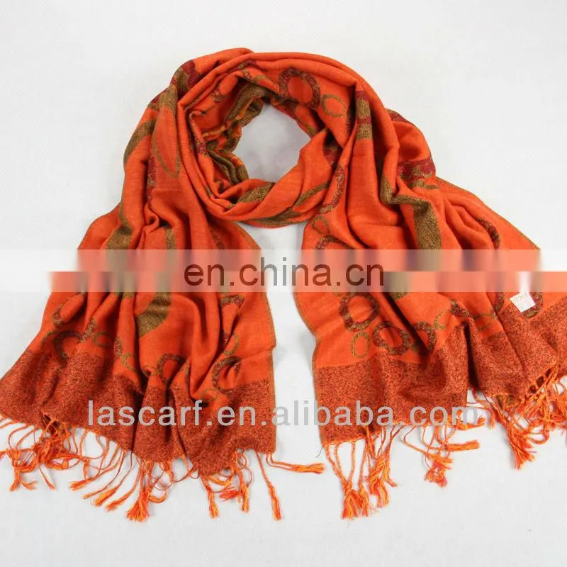 jacquared thick winter shawl