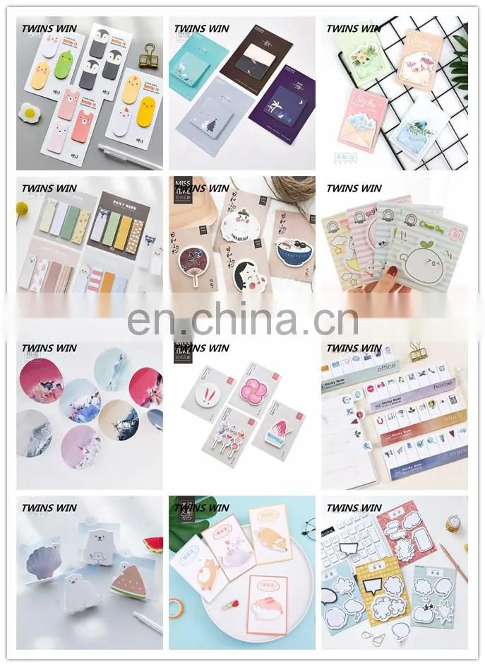 Canada 2018 New Decorative kawaii stationery eco friendly paper memo pad Writing sticky notes promotion