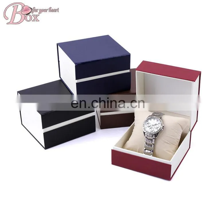2017 Custom Watch Box Paper Rectangle Foam Inside Packaging Box