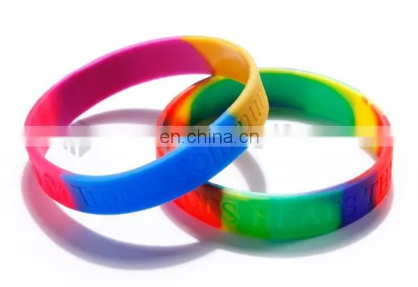 Popular/healthy and fashionable silicone promotional bracelet
