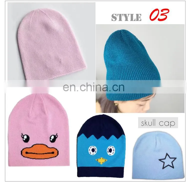 Wholesale men's merino wool knit beanie hat