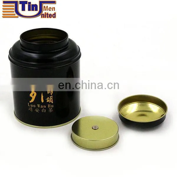 White coating tea tin packaging,tin box packaging for tea