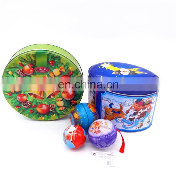 New products from tin can factory for holiday tin promotion gifts