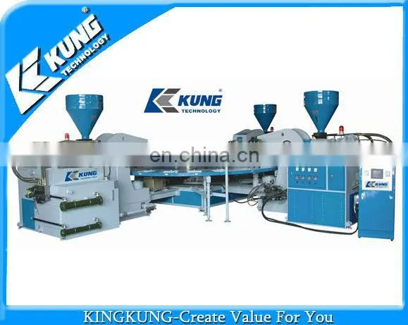 2014 Hot selling 3 color PVC sole making machine