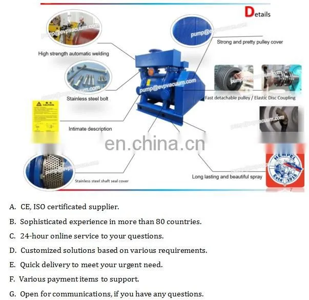 2BE1-353 sugar industry vacuum pump similar to siemens vacuum pump with best price sold to Thailand