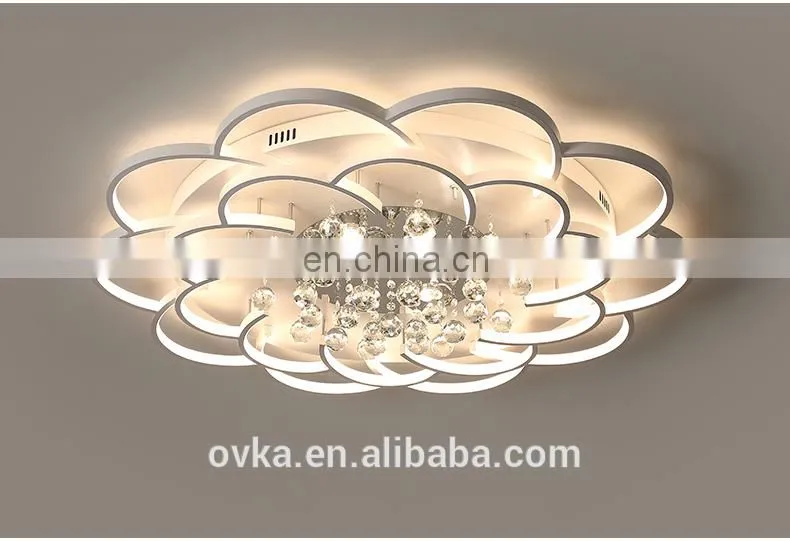 Creative garland bedroom ceiling lamp wedding room lighting
