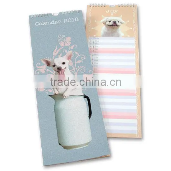 dog customized print promotional wall calendar