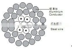 bare conductor ACSR AWG4 Swan for transmission and distribution power line