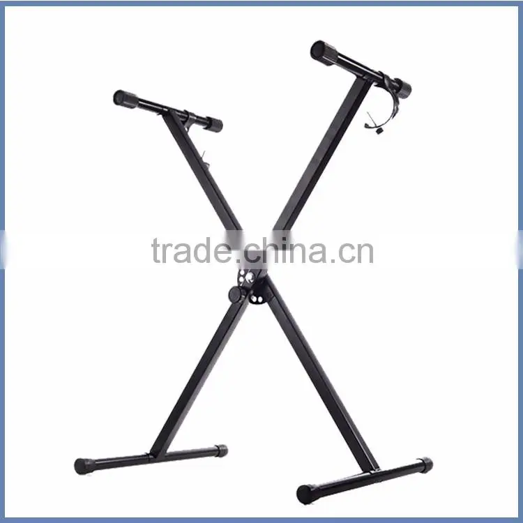 Automatically lock double x keyboard stand