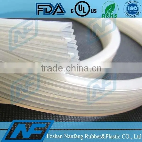 clear translucent silicone rubber strip seal