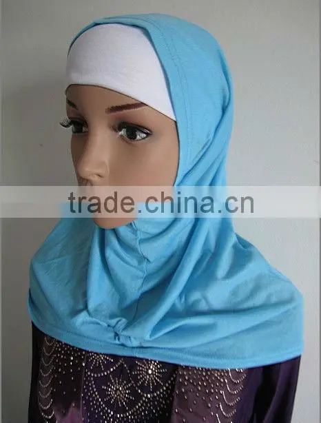 A493 Clearance SOLID COLOR TWO PIECES ISLAM HEADWEAR,MUSLIM HIJAB