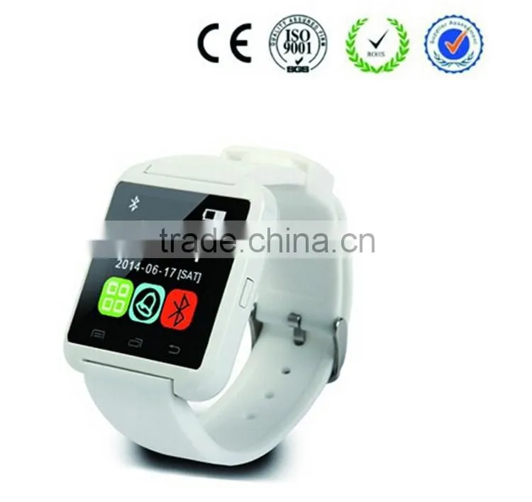 Hot sale bluetooth smart watch U8 fashionable wrist watch compatible with Android Phone