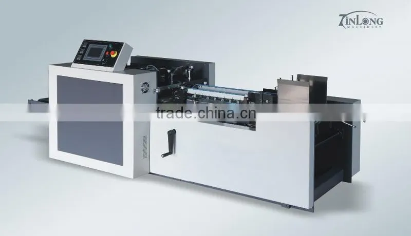 Factory Earth Cover Box Gluing Machine YL-ZH680,corrugated box folding gluing machine