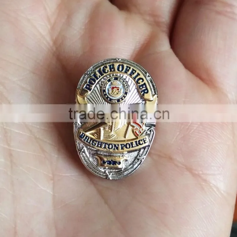 3D custom lapel pin badge small lapel pin dual plated lapel pins layered lapel pin