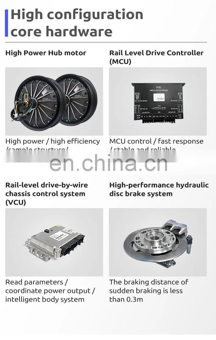 High speed customized 30km/h unmanned inspection vehicle UGV-11 unmanned delivery robot with 200kg payload