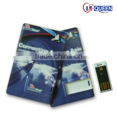 mini card USB Flash Drive with full color printing