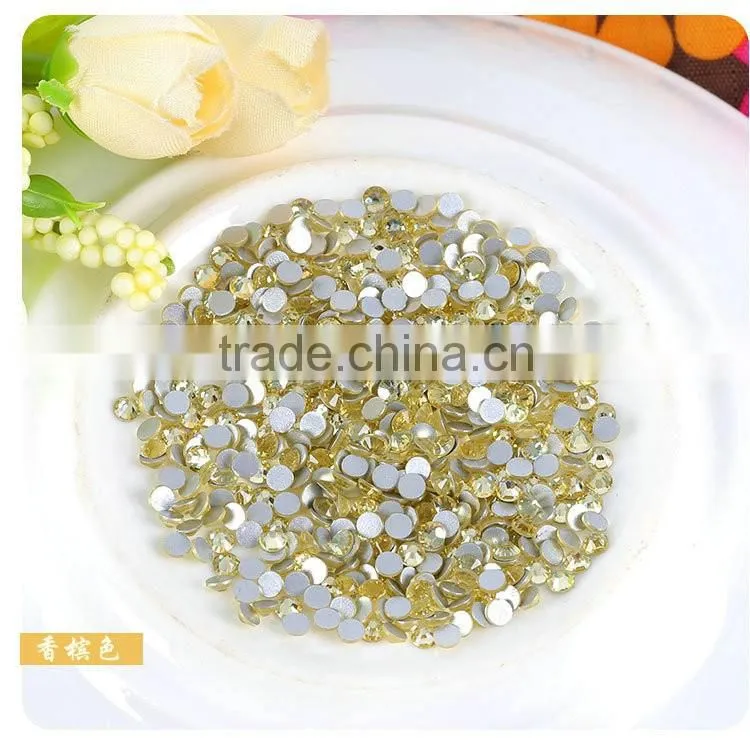 Strong glue flat back gray rhinestone for newest heat transfer motif,hot fix crystal ab for t-skirt design