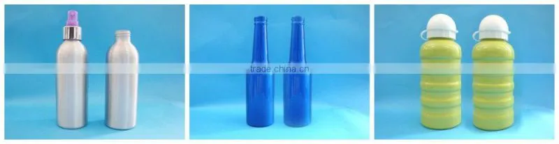 White cylinder PET bottle with big dust cap,White cosmetic skin care PET spray bottle