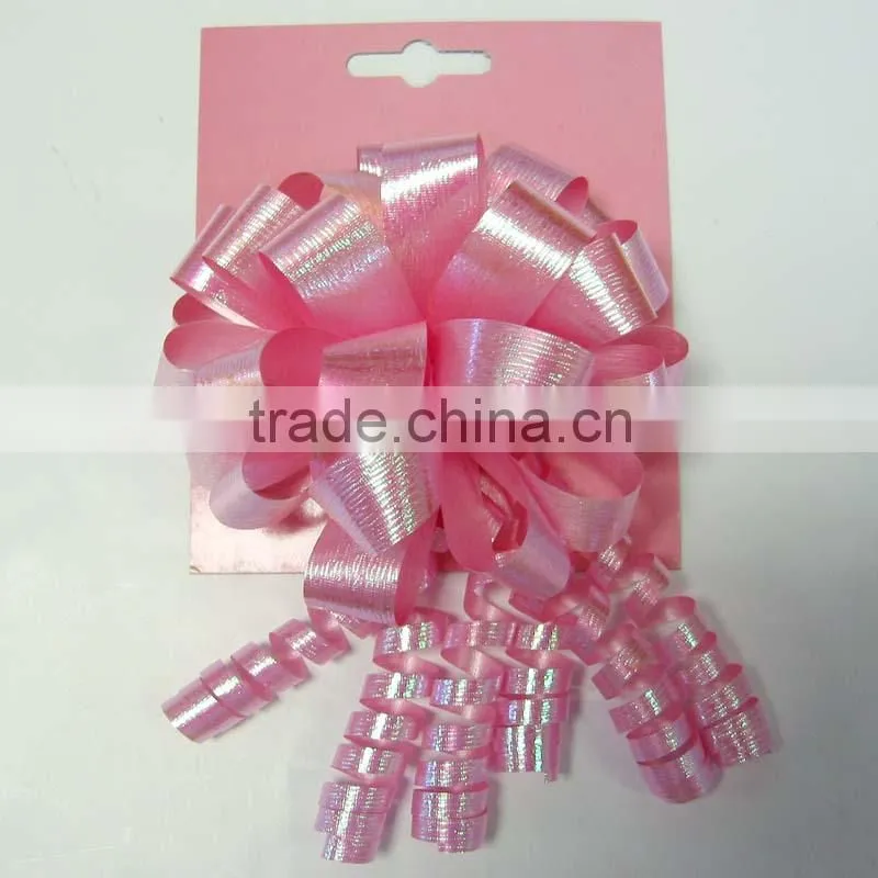 Holographic Red Curling Ribbon Bow for Christmas/party/holiday decoration