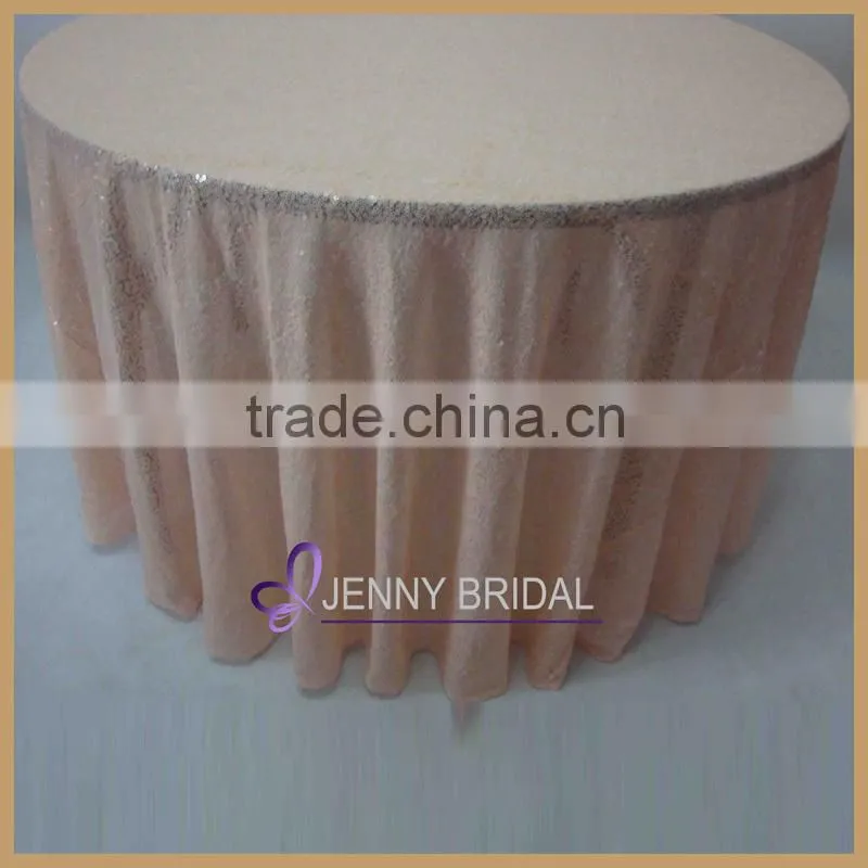SQN64#17 blush pink wedding sequin table linens