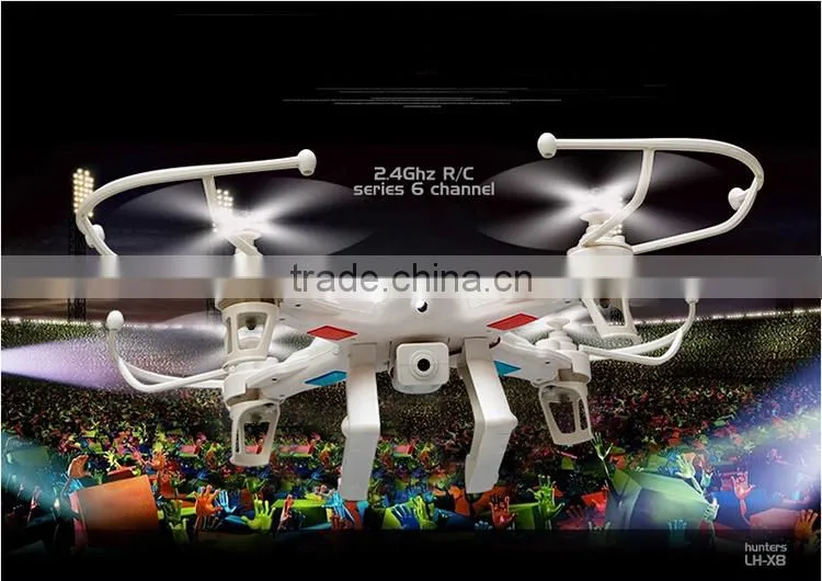 X8DV 2015 2.4GHz 4CH 6-Axis With Light And 2MP Camera Drone FPV Quadcopter