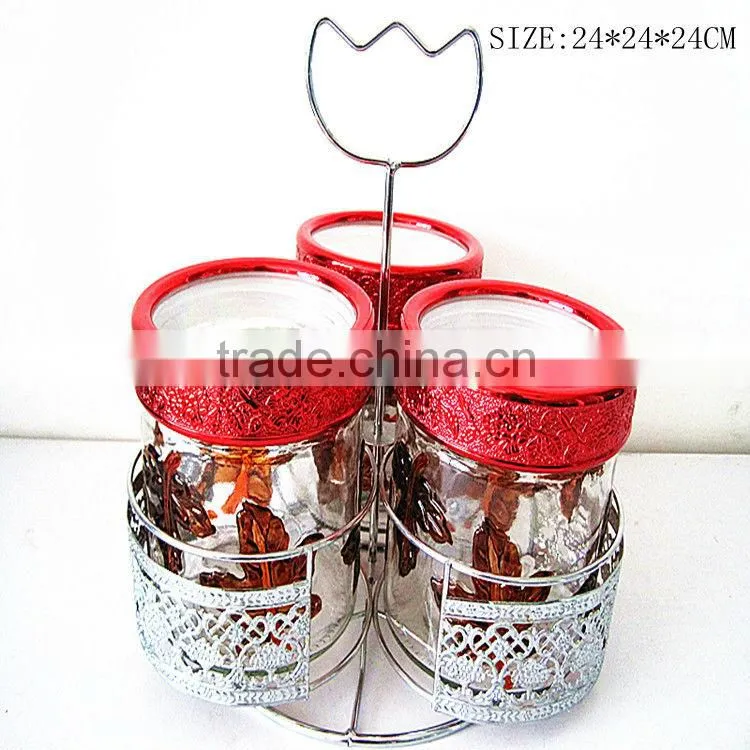 display jar dressing bottle food container set