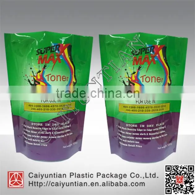 stand up with bottom gusset aluminum foil printed bag