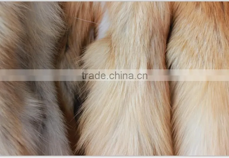 Top quality Natural Color red Fox Skin Natural Fur For Garment Wholepieces