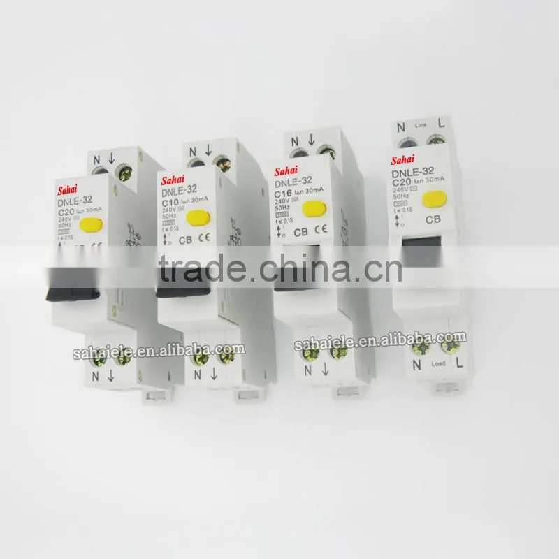 10A 16A 20A 25A MINI RCBO for Australia markets DNLE-32