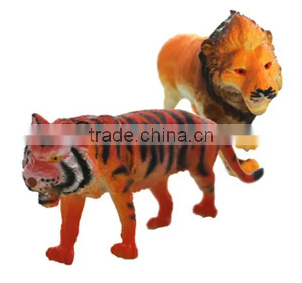 Custom Mini Realistic Zoo Animals Plastic Toy Artificial Plastic Animal Toy Collectable Animal Toys