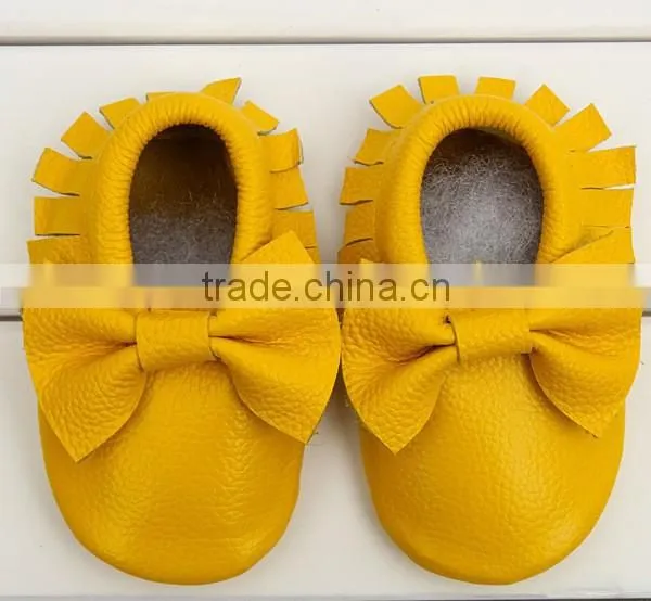 Hot Sale 2016 Fashion Style Tassel Toddler Shoes Leather Toddler Baby Shoes Bow Section Tassel Shoes
