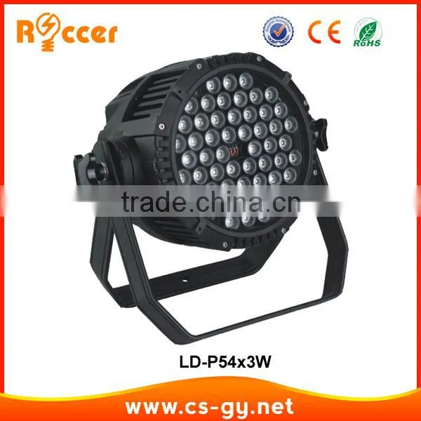 LED lighting OEM good quality RGBW 54x3W led par lights waterproof