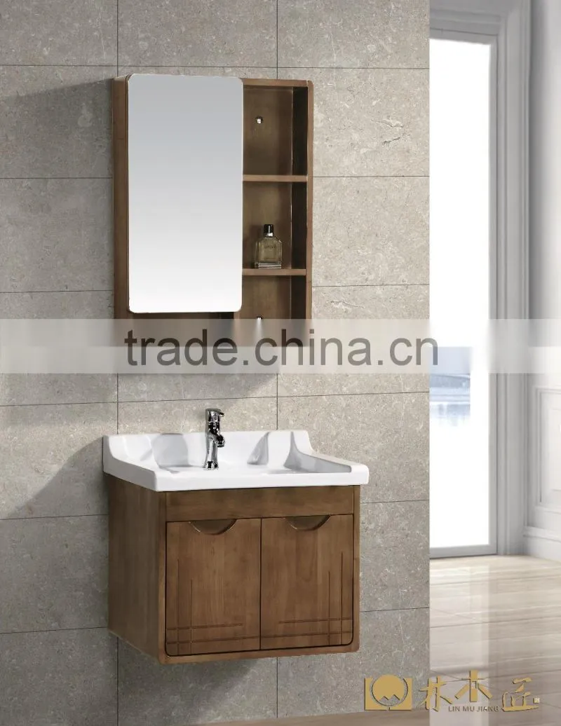 solid wood bathroom wash basin cabinet,wash basin mirror cabinet(EAST-28042)
