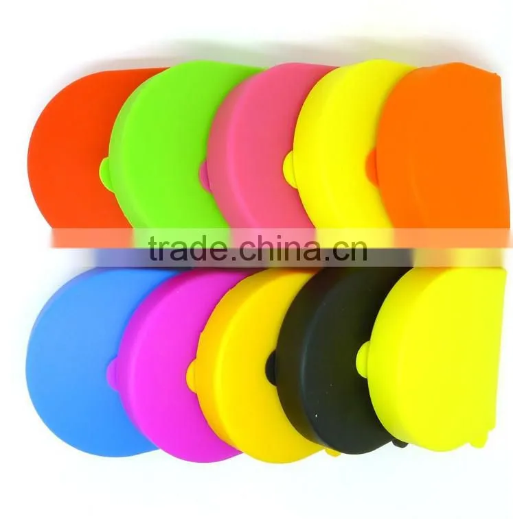 2015 Wholesale Silicone coin case/ round change purses