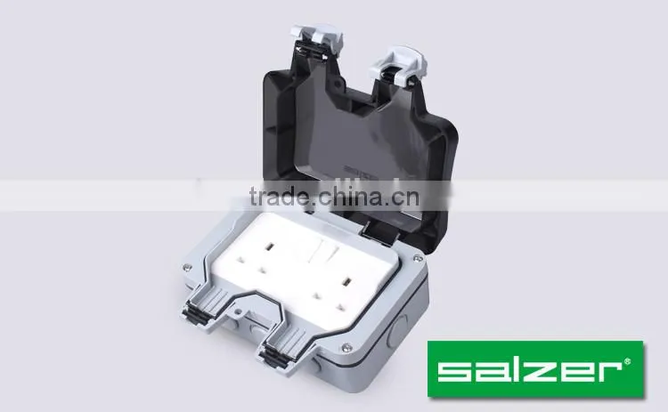 Salzer Weatherproof double Switch Socket IP66